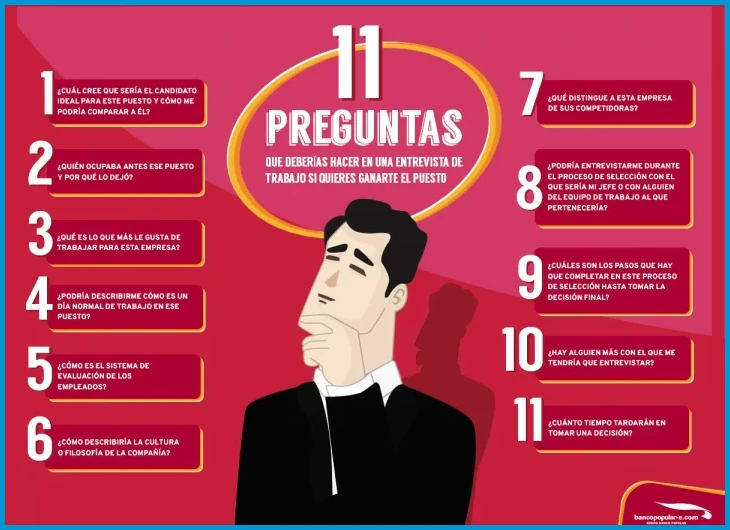 ¿5 preguntas que debes hacer al final de una entrevista de trabajo?