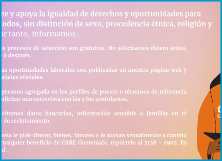 ¿CARE Guatemala busca traductores y empresas de ... - Facebook?