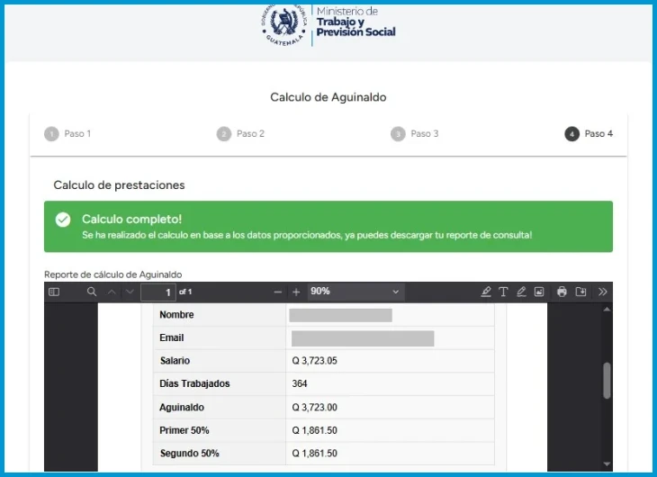 Factores que determinan el monto del aguinaldo en Guatemala