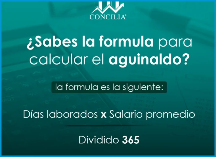 Fórmula: salario base mensual dividido entre 12 meses