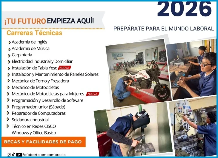 Ofertas de formación técnica en la Escuela Taller Quetzaltenango