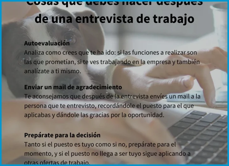 ¿Qué hacer después de una entrevista de trabajo. 7 puntos importantes?